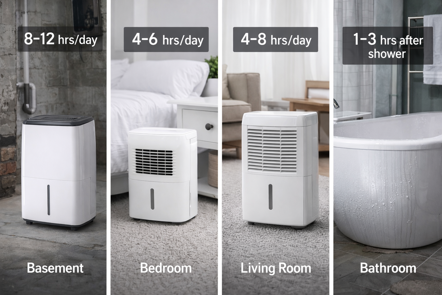 How Long Should You Run a Dehumidifier? (Room-by-Room Guide)