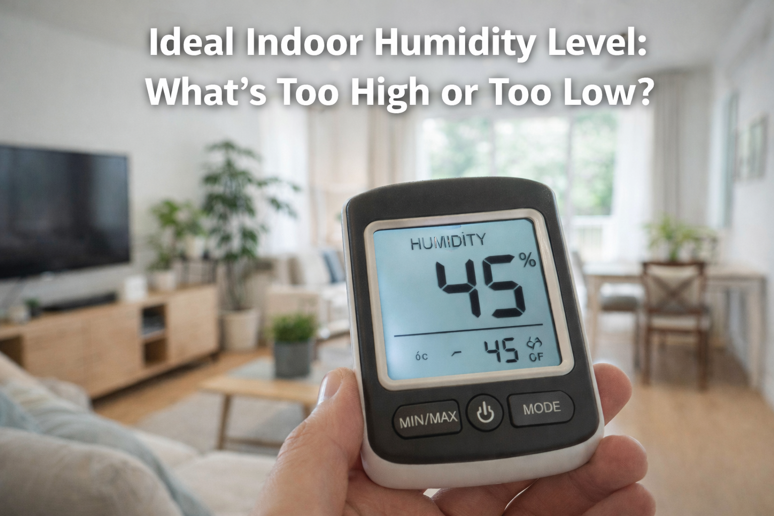 Ideal Indoor Humidity Level: What’s Too High or Too Low?